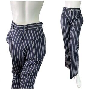 Vintage Alexander's Jeans 1960s-1970s Hickory Stripe Sanforized Flare Bottom 26